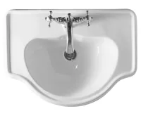 KERASAN RETRO keramické umyvadlo zápustné, 62x45,5cm, bílá (3)