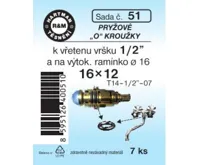 Hartman Sada č.  51: sada "O" kr.vřetena bater. 1/2" - 16x12 - 7x5005 Hartman Sada č.  51: sada "O" kr.vřetena bater. 1/2" - 16x12 - 7x5005