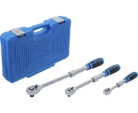 BGS Sada přepínacích ráčen | teleskopická | 6,3 mm (1/4") - 10 mm (3/8") - 12,5 mm (1/2") | 3d