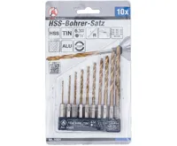 BGS Vrtáky HSS potitanované 1/4" dřík;1,5-6,0mm;10 dílů (2)