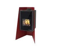 HS Flamingo Krbová kamna FLAMINGO DELUXE ® ISLAND, červená HS Flamingo Krbová kamna FLAMINGO DELUXE ® ISLAND, červená