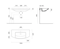 GSI NORM keramické umyvadlo 100x52cm, oblé, 3 otvory, bílá ExtraGlaze (3)