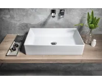 GSI KUBE X keramické umyvadlo na desku, 60x37cm, bílá ExtraGlaze (5)