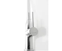 SAPHO SILI stojánková dřezová baterie, flexibilní ramínko, bílá/chrom (3)