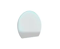 HS Flamingo Sklo pod kamna - Kruh - zeď 1100x950 mm / 6 mm HS Flamingo Sklo pod kamna - Kruh - zeď 1100x950 mm / 6 mm
