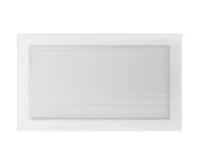 HS Flamingo Krbová mřížka 22x37 BASIC bílá s žaluzií HS Flamingo Krbová mřížka 22x37 BASIC bílá s žaluzií