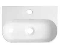 SAPHO NERISSA keramické umývátko, 42x29cm, bílá (3)