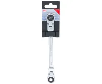 BGS Oboustranný ráčnový očkový klíč ,  kloubový ,  s očkovými hlavami E-profil ,  E10 x E12 - (3)