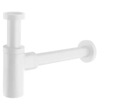 SAPHO Umyvadlový sifon 5/4", odpad 32mm, kulatý, bílá mat