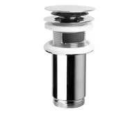 OMP TEA Umyvadlová výpust 5/4“, click-clack, velká zátka, max 80mm, chrom OMP TEA Umyvadlová výpust 5/4“, click-clack, velká zátka, max 80mm, chrom