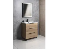 SAPHO SORT zrcadlo s LED osvětlením 60x80cm, senzor, 2700-6500K, černá mat (3)