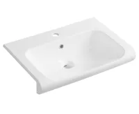 KERASAN INKA keramické umyvadlo polozápustné, 60x40cm, bílá