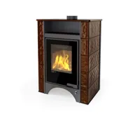 HS Flamingo Kachlová kamna AQUAFLAM VARIO ® PERU 11/7kW, kachle hnědá, elektronická regulace HS Flamingo Kachlová kamna AQUAFLAM VARIO ® PERU 11/7kW, kachle hnědá, elektronická regulace