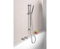 SAPHO Sprchová tyč s vývodem vody, posuvný držák, kulatá, 720mm, chrom (6)