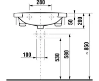 JIKA MIO Umyvadlo do nábytku 67cm s otvorem pro baterii (2)