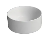 GSI KUBE X keramické umývátko na desku, průměr 32cm, bílá mat