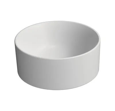 GSI KUBE X keramické umývátko na desku, průměr 32cm, bílá mat