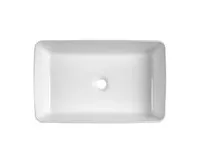 AQUALINE Keramické umyvadlo na desku, 54x33cm, bílá (1)
