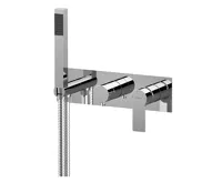 SAPHO PAX podomítková sprchová/vanová baterie s ruční sprchou, 2 výstupy, chrom