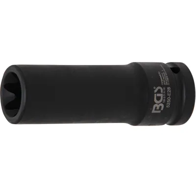 BGS Hlavice nástrčná 3/4", E-profil E28 x 110 mm, úderová