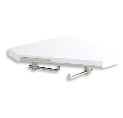 NOVASERVIS Rohová polička s dvěma otočnými háčky - 65535,1