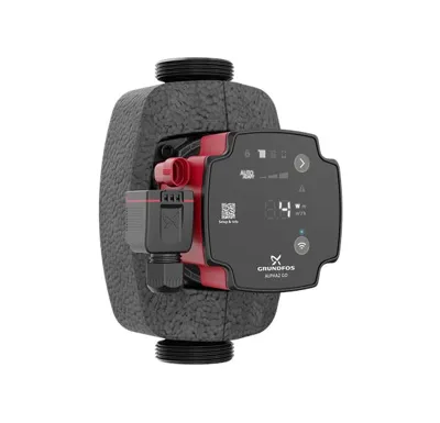 GRUNDFOS Oběhové čerpadlo ALPHA2 GO 25-60 180mm, Inteligentní Oběhové Čerpadlo s Bluetooth a autoadapt