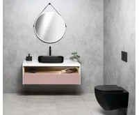 ISVEA INFINITY OVAL keramické umyvadlo na desku, 55x36cm, černá mat (5)