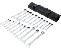 BGS Sada očkoplochých klíčů s ráčnou ,  metrické / palcové velikosti ,  22 ks. (2)