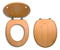 NOVASERVIS Sedátko dýhované borovice MDF - WC/BOROVICE