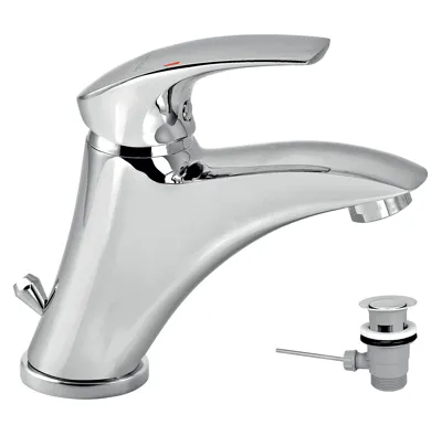 NOVASERVIS Umyvadlová baterie s výpustí Metalia 57 chrom - 57002,0