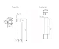 BGS Vytahovák vstřikovacích trysek, pro MAN, Mercedes, čtyřhran (1)
