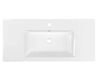 AQUALINE ZUNO 100 keramické umyvadlo nábytkové 100x45cm, bílá (3)