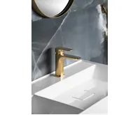 SAPHO SPY stojánková umyvadlová baterie, zlato mat (3)