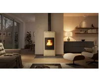 HS Flamingo Krbová kamna AQUAFLAM ® 12 s výměníkem - krémová, základní regulace (21)