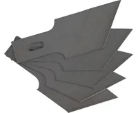 BGS Spare Scraper Blades Set for BGS 364, 0.6 x 16 mm x 53°, 5 pcs.