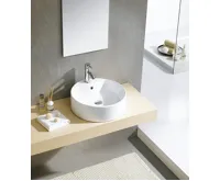 SAPHO YAKARTA keramické umyvadlo na desku, Ø 46 cm, bílá (4)