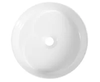 ISVEA INFINITY ROUND keramické umyvadlo na desku, průměr 36cm, bílá (6)