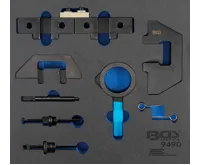 BGS Vložka do dílenského vozíku 2/3: souprava nářadí k nastavení motoru, pro BMW M42, M43, M5