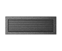 HS Flamingo Krbová mřížka 17x49 BASIC staré stříbro s žaluzií HS Flamingo Krbová mřížka 17x49 BASIC staré stříbro s žaluzií