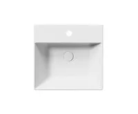 GSI KUBE X keramické umyvadlo 50x47cm, broušená spodní hrana, bílá mat (1)