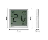 ENGO Controls Chytrý termostat EONE-BATW, bílá, ENGO Smart, TUYA (2)