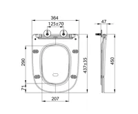 SAPHO BELLO WC sedátko, SLIM, Soft Close, Easy Take, bílá (5)