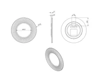 SAPHO PRIDE STRIP kulaté zrcadlo s LED osvětlením v rámu ø 75cm, zlato (4)