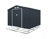 Zahradní domek ARES E 8,84 m2 antracit + podlahová konstrukce ARES E IWH-10230048 + IWH-10