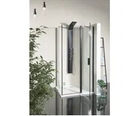 POLYSAN ZOOM BLACK sprchové dveře 1100mm, čiré sklo (3)