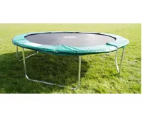 GoodJump 4UPVC zelená trampolína 366 cm s ochrannou sítí + žebřík + krycí plachta (10)