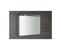 SAPHO MIRRÓ galerka s LED osvětlením, 90x70x16cm, dub stříbrný (1)