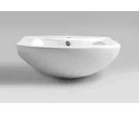 AQUALINE ZERO 45 keramické umyvadlo nábytkové 45,5x40cm, bílá (5)