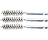 BGS Kartáče ocelové, sada 3 ks , 12 mm, 6.3 mm (1/4&quot;) Drive, 3 pcs.