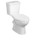 AQUALINE JOSE WC kombi, dvojtlačítko 3/6l, zadní odpad, bílá